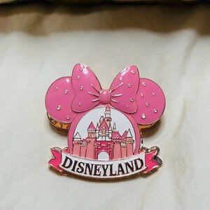 New Disneyland Pink Bow Inspired Bag Clip